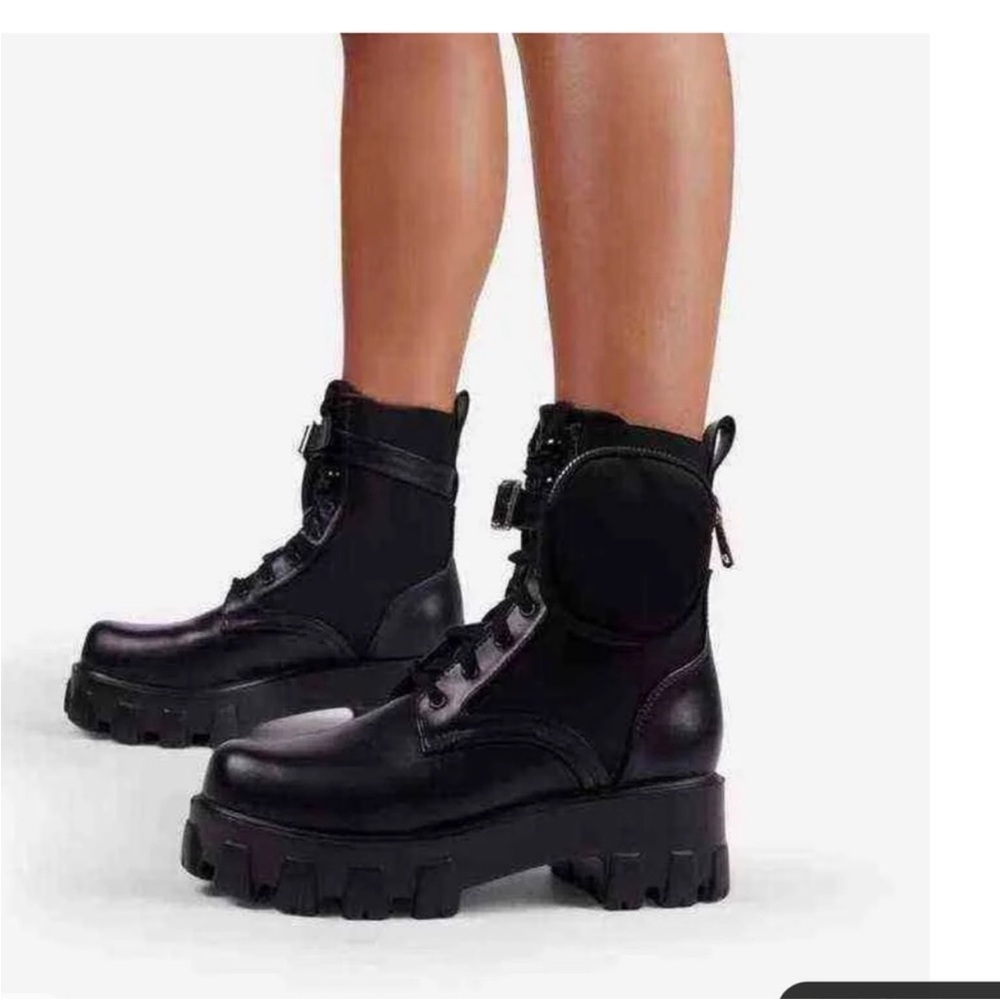 Azura. Combat Boots Women Pu Leather Motorcycle Punk
Gothic Shoes Fashion